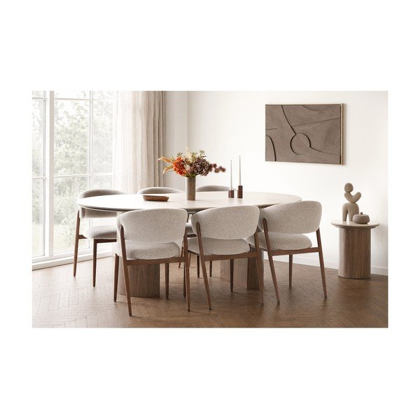 Okrogla stranska mizica s keramično ploščo ø 45 cm Delphi – House Nordic-image-2