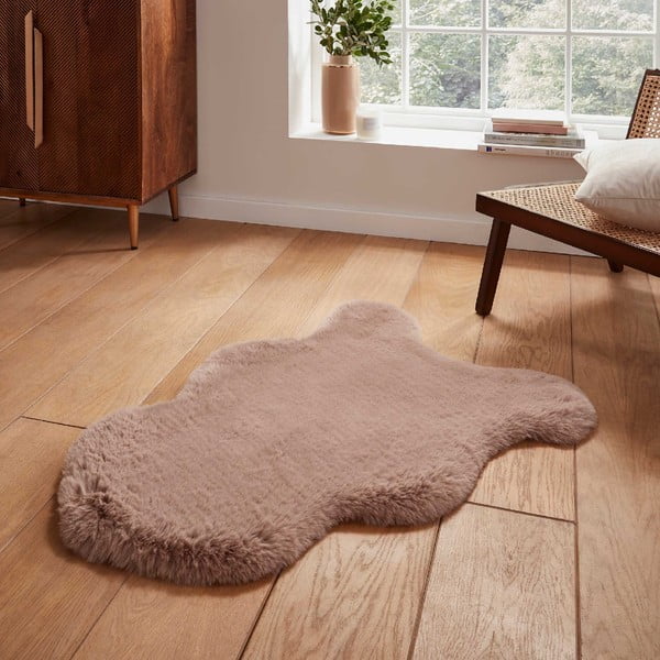 Svetlo rjavo sintetično krzno 60x90 cm Super Teddy – Think Rugs-image-1