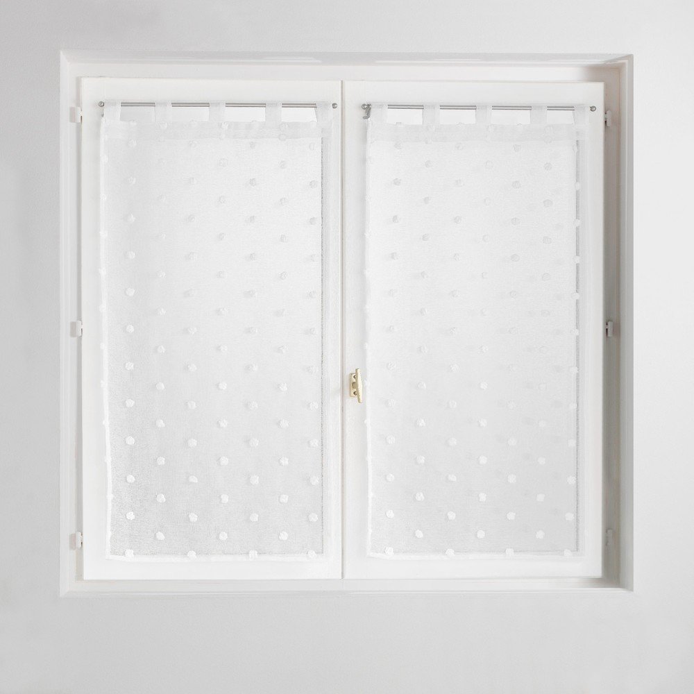 Bela prosojna zavesa 60x120 cm Pompinou
