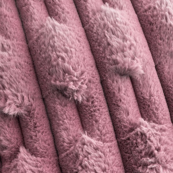 Rožnata odeja iz mikropliša 150x200 cm Carved Fur – Bianca-image-2