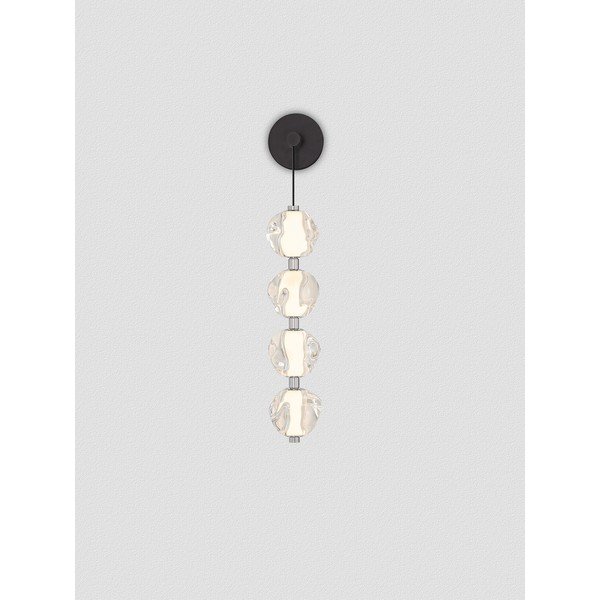 Mat črna kovinska LED stenska svetilka Ifos – Nova Luce-image-3