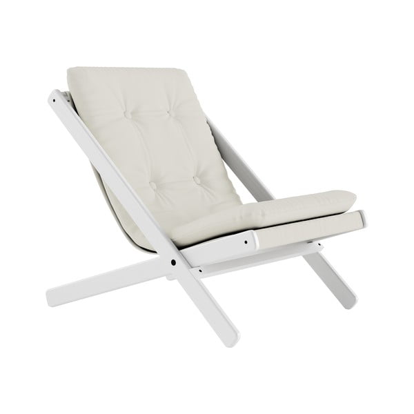 Zložljiv fotelj Karup Design Boogie White/Cream