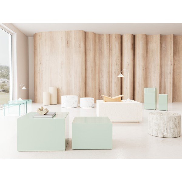 Steklene mizice v kompletu 2 ks 50x50 cm Dice – Actona-image-1