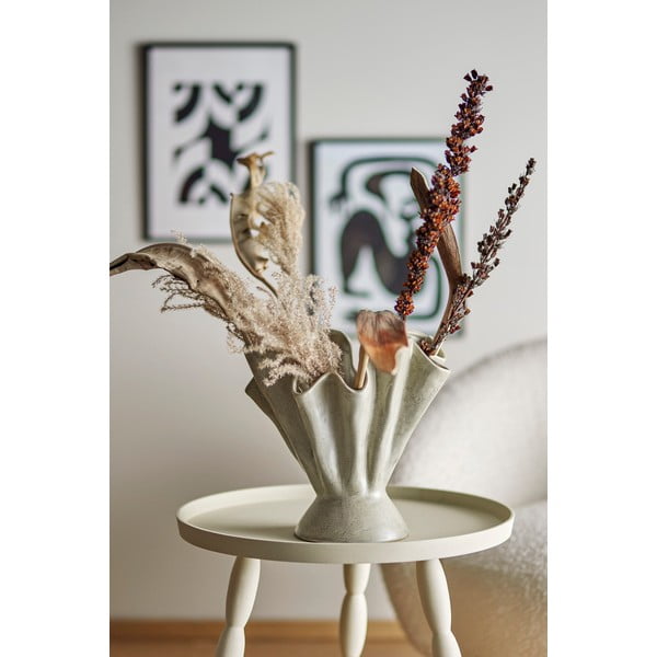 Bež lončena ročno izdelana vaza Plier – Bloomingville-image-1