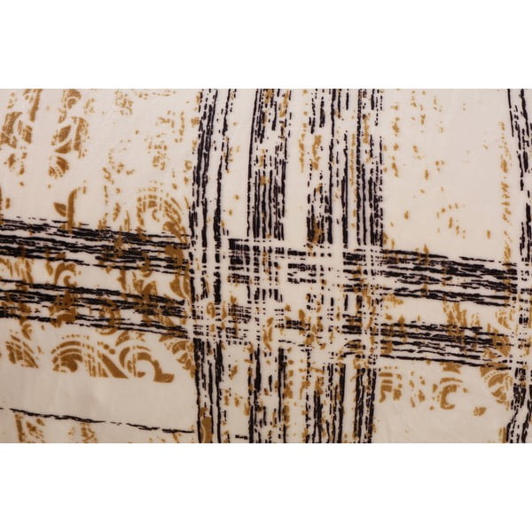 Črna/kremno bela enojna posteljnina iz mikropliša 140x200 cm Enrico – My House-image-2