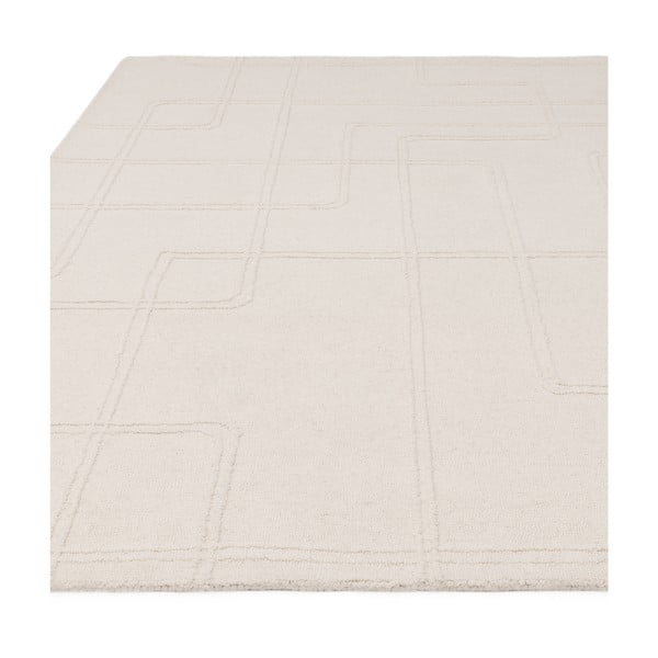 Kremno bela ročno tkana volnena preproga 160x230 cm Ada – Asiatic Carpets-image-3