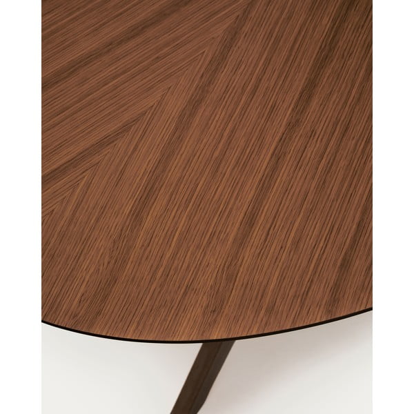 Jedilna miza z mizno ploščo v orehovem dekorju 110x180 cm Naanim – Kave Home-image-3