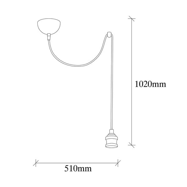 Viseča svetilka v zlati barvi Kabluni – Opviq lights-image-3