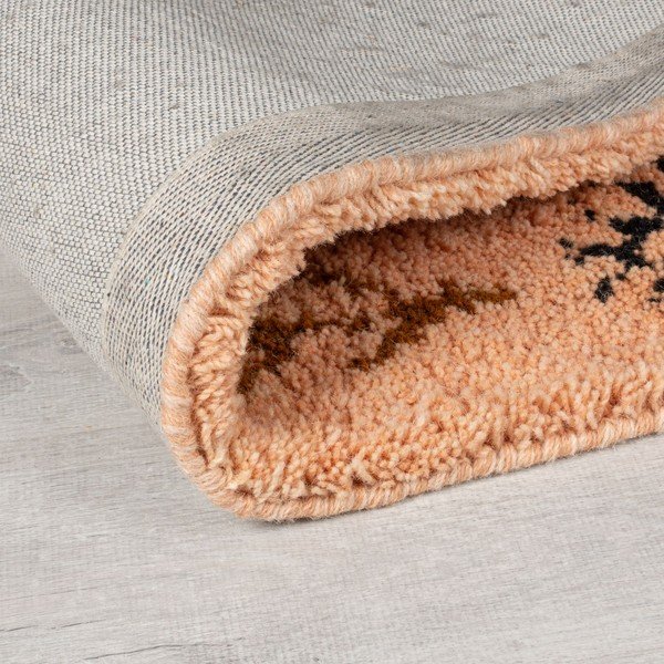 Rožnato-oranžna ročno tkana volnena preproga 160x230 cm Moroccan Sahara – Flair Rugs-image-2