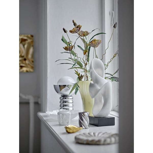 Namizna svetilka v srebrni barvi s steklenim senčilom (višina 32 cm) Spike – Bloomingville-image-4