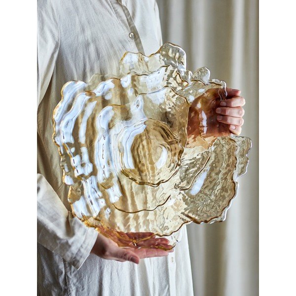 Bež steklena skleda ø 38,5 cm Asimi – Bloomingville-image-3