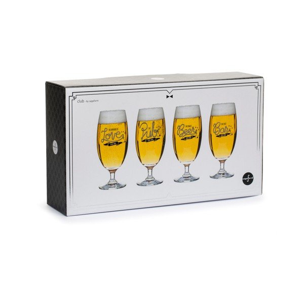 Komplet 4 kozarcev Sagaform Club Beer, 420 ml-image-2