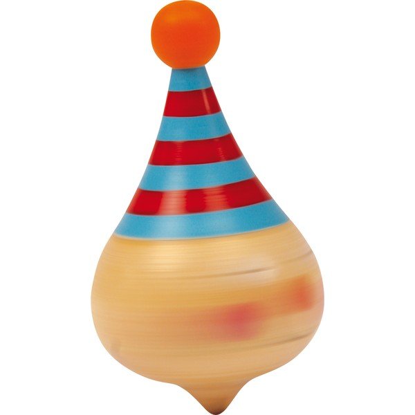 Set 6 lesenih vrtavk v obliki klovna Legler-image-1