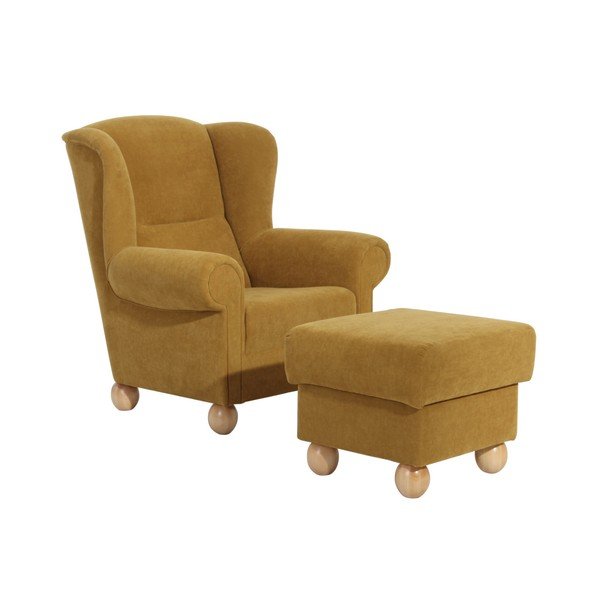 Max Winzer Monarch Velor rumeni podstavek za noge-image-2