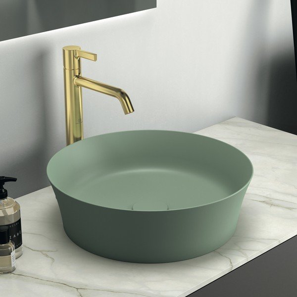 Zelen keramičen okrogel umivalnik ø 40 cm Ipalyss – Ideal Standard-image-1