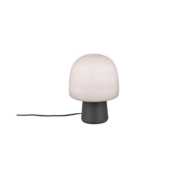 Namizna svetilka s steklenim senčilom v črni in beli barvi (višina 27 cm) Steen – Trio-image-3