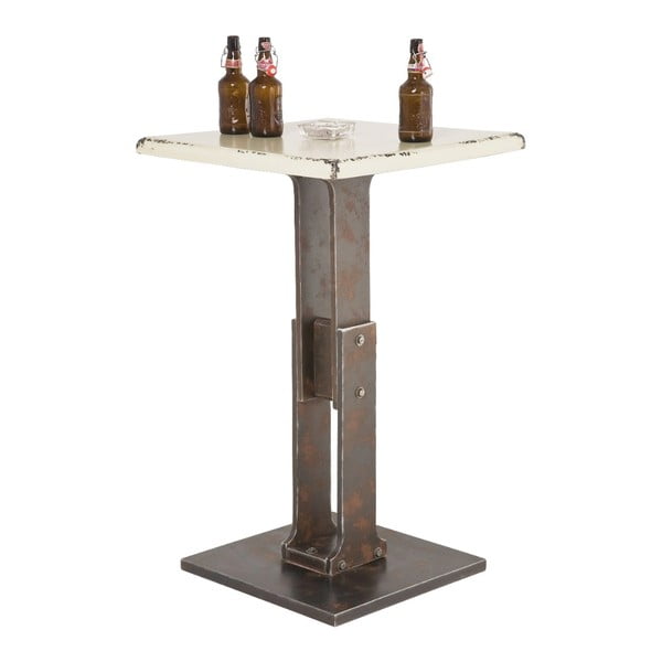 Barska miza z belo ploščo Kare Design Key, 65 x 65 cm