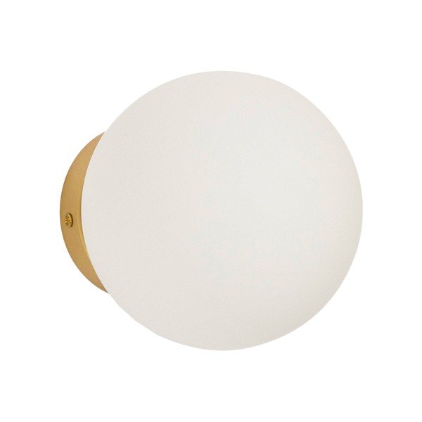 Bela/v zlati barvi stenska svetilka ø 15 cm Brisia – Kave Home