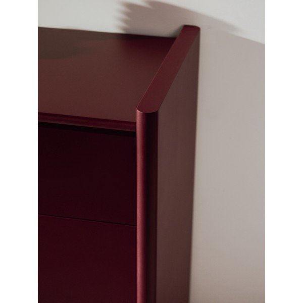 Bordo rdeča komoda 160x91x46 cm Rali – noo.ma-image-2
