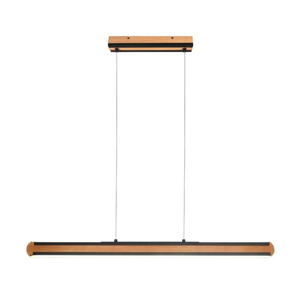 LED viseča svetilka v črni in naravni barvi Deacon – Trio