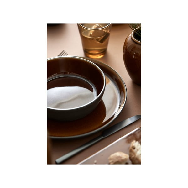 Črn/jantaren krožnik iz kamenine ø 27 cm Gastro Black/Amber – Bitz-image-3