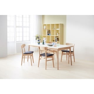 Moder/naraven jedilni stol iz masivnega hrasta Mosbøl – Hammel Furniture