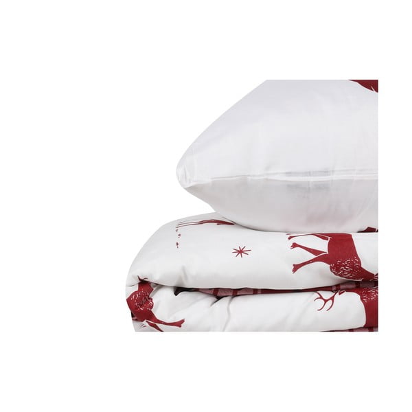 Posteljnina iz mešanice bombaža Mijolnir Geyik Claret Red, 200 x 220 cm-image-4