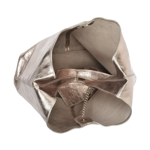 Usnjena torbica v zlati barvi Sofia Cardoni Lucia-image-3