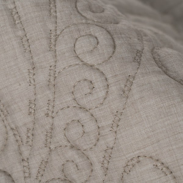 Sivorjavo prešito pregrinjalo 180x260 cm – Ixia-image-3