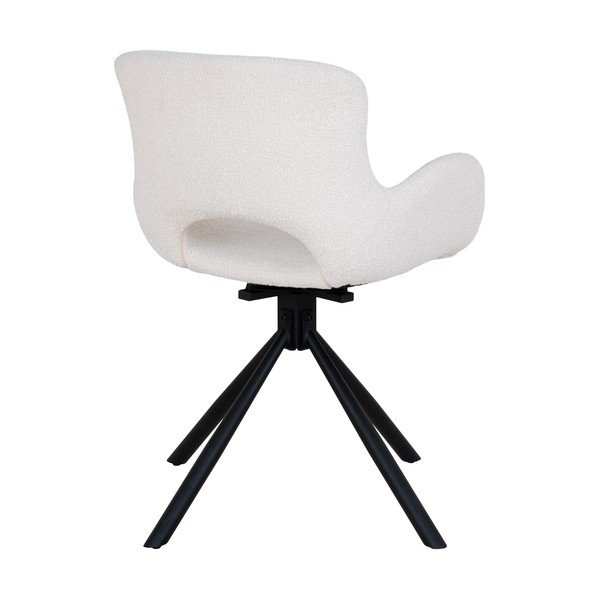 Beli oblazinjeni jedilni stoli v kompletu z nasloni za roke 2 ks Amorim – House Nordic-image-3