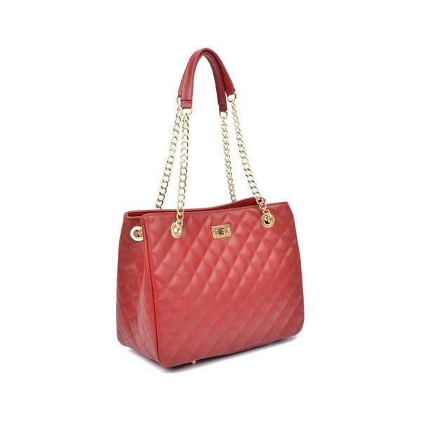 Rdeča usnjena torbica Isabella Rhea Perta Rosso-image-3