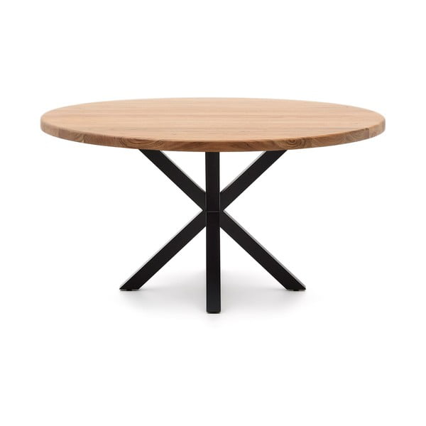 Jedilna miza z mizno ploščo iz akacije ø 150 cm Argo – Kave Home-image-3