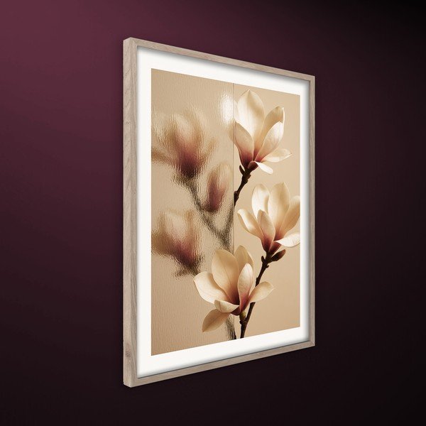 Tiskana slika z okvirjem 50x70 cm Soft Magnolia – Styler-image-3