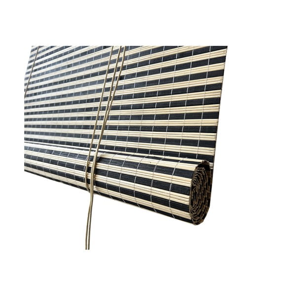 Bambusov rolo v črni in naravni barvi 200x160 cm Vela – Gardinia-image-2