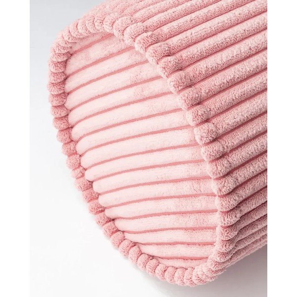 Rožnata otroška blazina iz rebrastega žameta Roll – Wigiwama-image-4