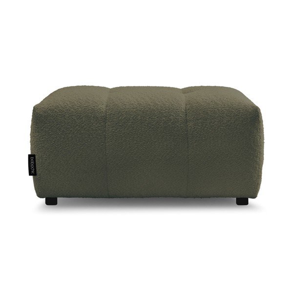 Kaki zelen tabure iz tkanine bouclé Roxelane – Bobochic Paris