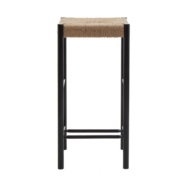Črn/v naravni barvi barsko stol iz masivne bukve (višina sedeža 72 cm) Bandar – Premier Housewares-image-2
