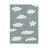 Modra pralna ročno tkana bombažna otroška preproga 120x160 cm Clouds Vintage Blue – Lorena Canals