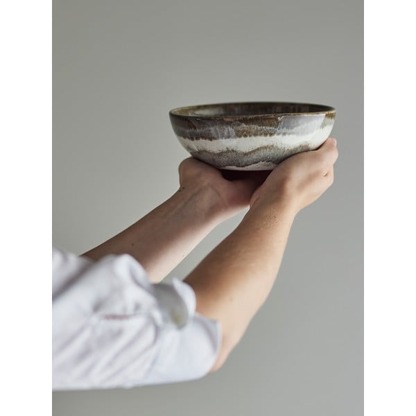 Siva lončena skledica 525 ml Paula – Bloomingville-image-1