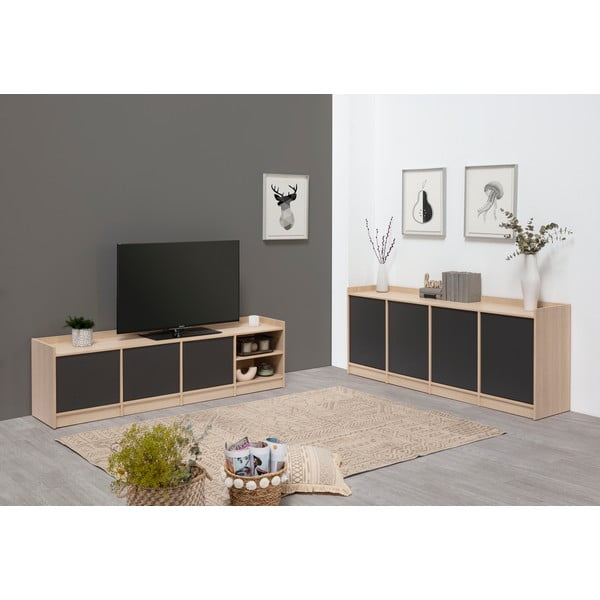 Antracitno siva TV-komoda Marckeric Antara-image-1