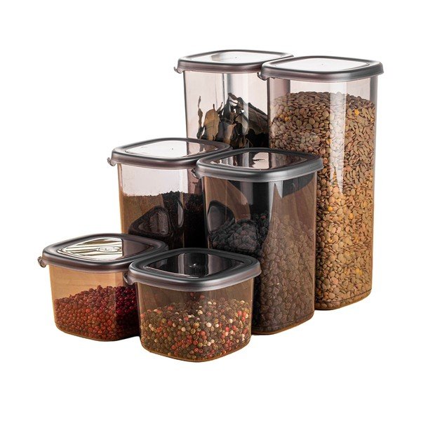 Posode za shranjevanje v kompletu 6 ks živil Fresco – Hermia