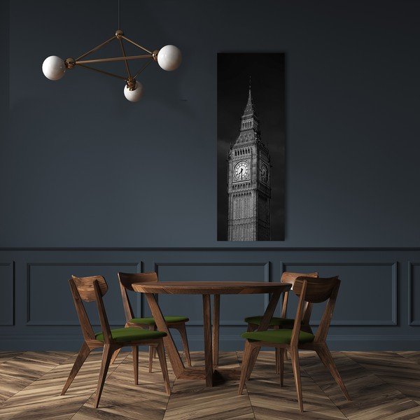 Slika Styler Platno Silver Big Ben, 45 x 140 cm-image-1