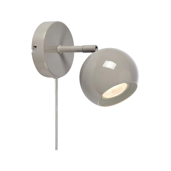 Sivo-bež stenska svetilka z vtikačem Pop – Markslöjd