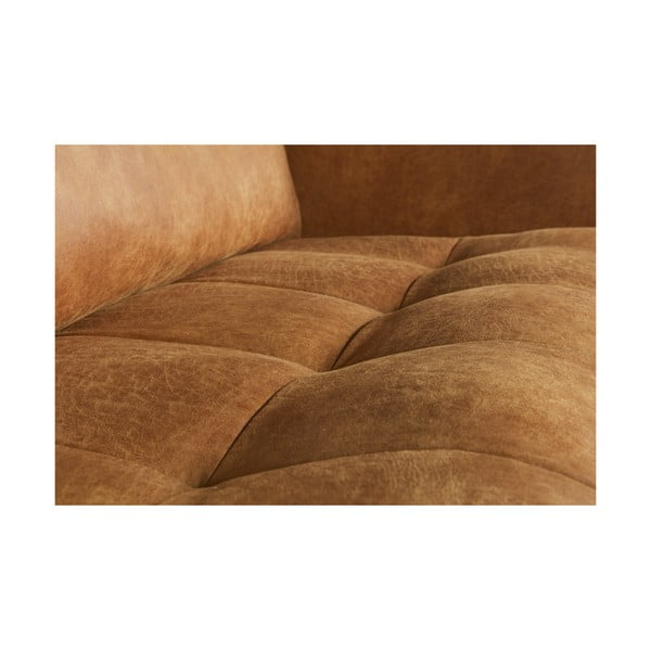 Rjava sedežna garnitura iz umetnega usnja 277 cm Rodeo – WOOOD-image-4