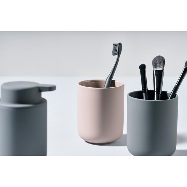 Siv kopalniški koš za odpadke s pedalom Zone UME, 4 l-image-4