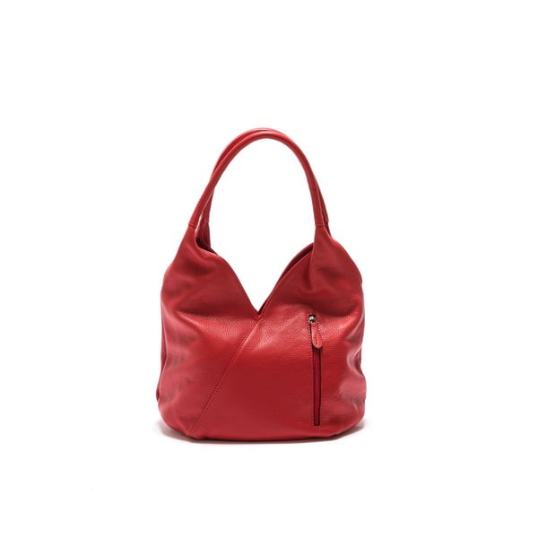 Temno rdeča usnjena torbica Roberta M Alonza