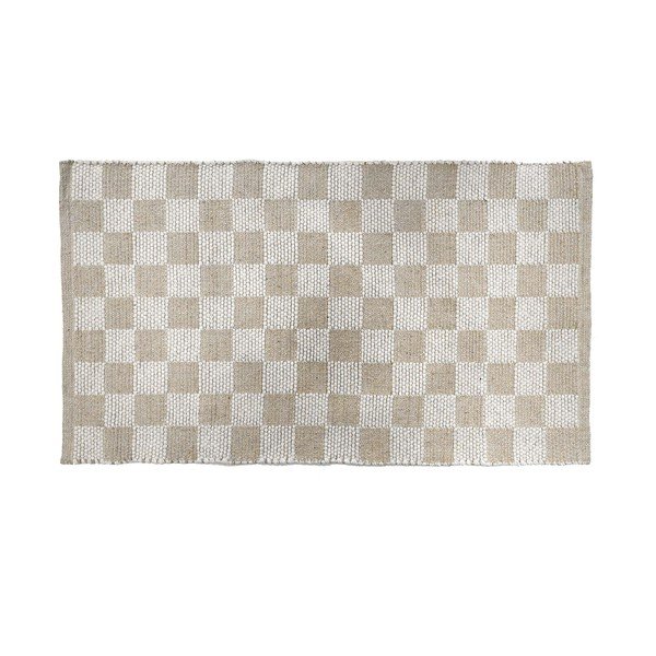 Pralna preproga iz mešanice bombaža v naravni barvi 50x80 cm Jenna – douceur d'intérieur