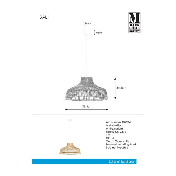 Obesek Markslöjd Bali Pendant Nature-image-2