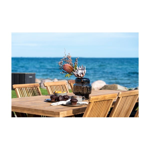 Vrtna miza iz masivnega tika 100x240 cm Volos – House Nordic-image-2