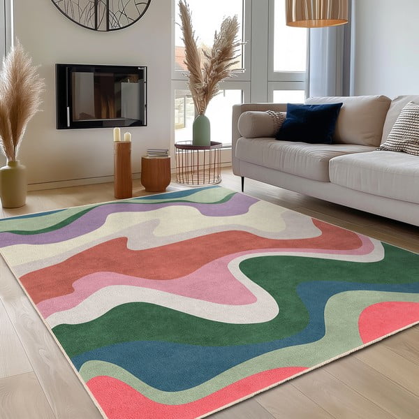 Pralna preproga 80x150 cm Squiggly Breeze – Mila Home-image-3